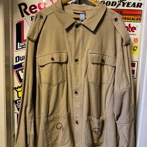 Rocawear Tan Corduroy Military Field Jacket
